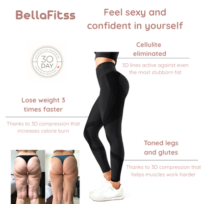 BellaFitss 3D Leggings – Effortlessly Redefine Your Silhouette
